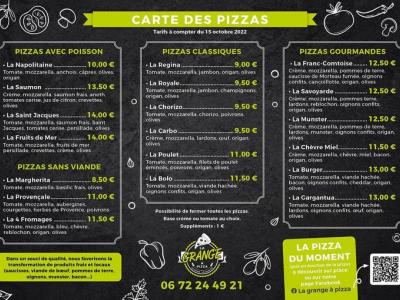 La Grange  Pizza_carte-food-truck