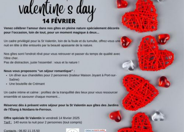 Saint-Valentin aux Jardins de l&#039;tang