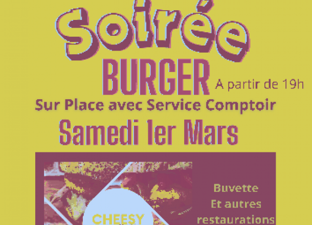 Soire Burger au Bar Hangar Plein Air