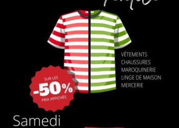 Braderie textile : tout le rayon � -50 % 