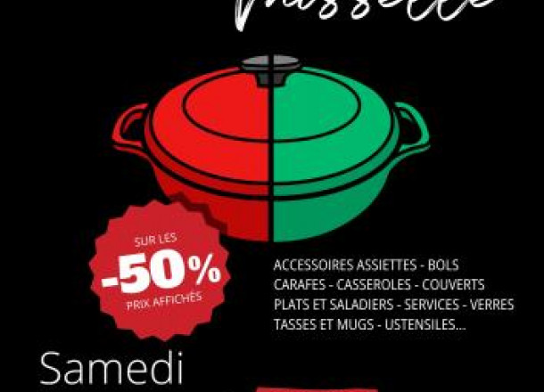 Destockage vaisselle  la ressourcerie