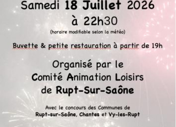 Feux d'artifice de Rupt-Sur-Saône
