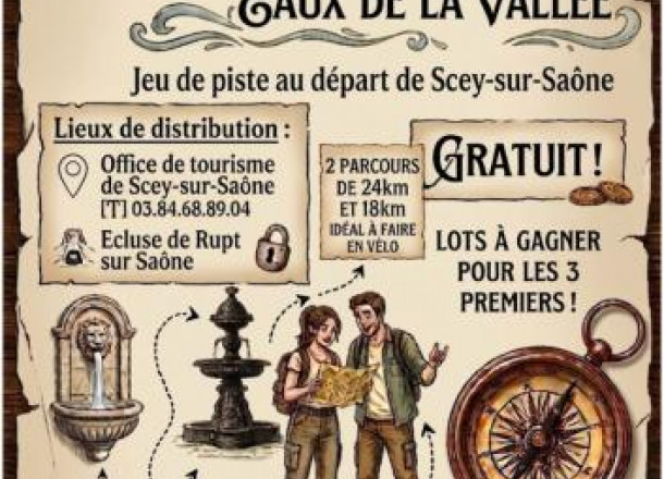 Grand jeu de piste gratuit "Le secret des eaux de la Vall�e"